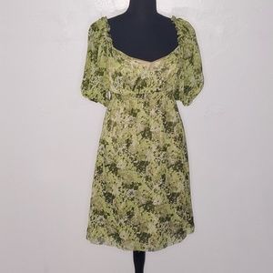 Gianni bini olive green summer dress